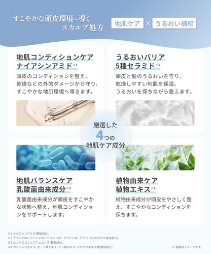 Kaminii Scalp Pure Shampoo and Hair Treatment Set 420ml Each
