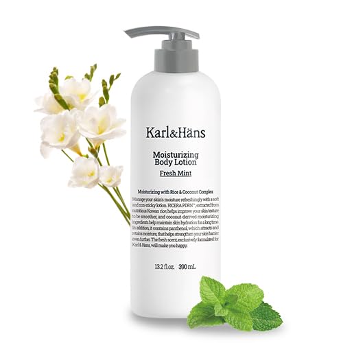 Karl&Häns Body Milk Fresh Mint 390ml Hydrating Moisturizer