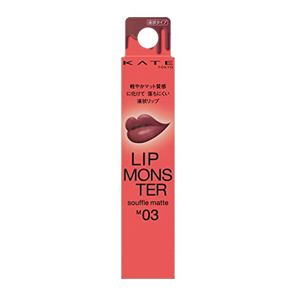 KATE Lip Monster Soufflé Matte M03 7g Long-lasting Liquid Lipstick