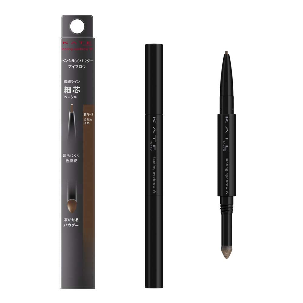 KATE Lasting Design Eyebrow W Slim Natural Brown 0.38g