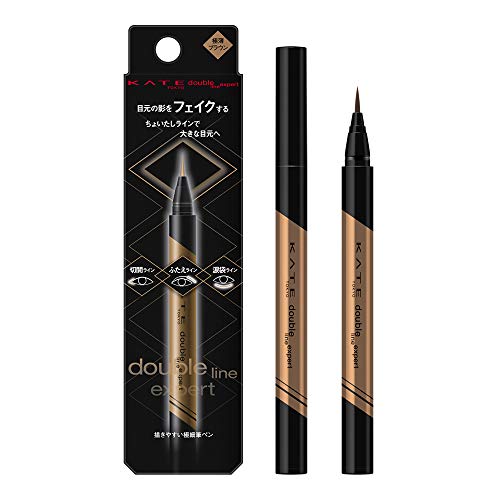 KATE Eyeliner Double Line Expert Ultra Thin Brown 0.5 Milliliters