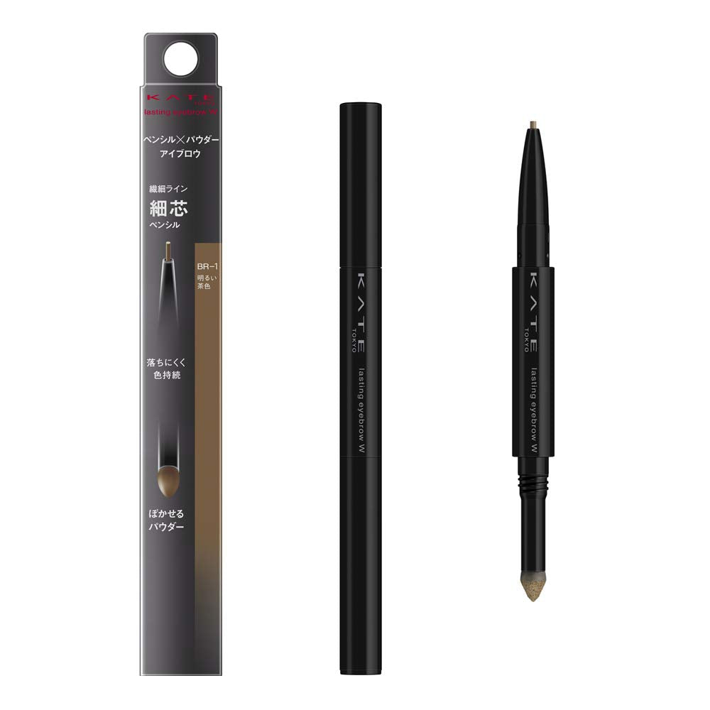 KATE Lasting Design Eyebrow W Slim BR-1 Bright Brown 0.38G