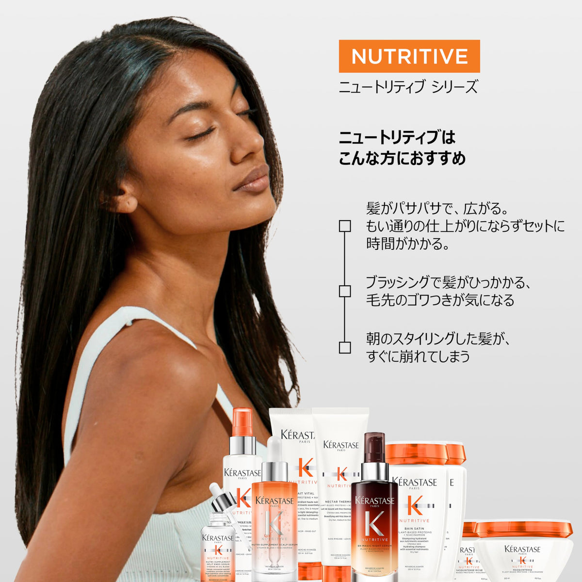 KÉRASTASE Nutritive Satin Shampoo 250ml for Dry Hair Care