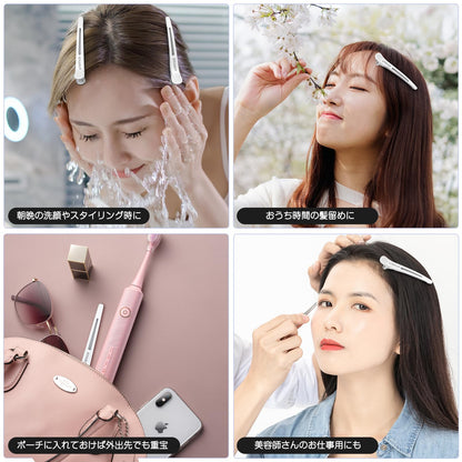 KISARG Hair Clips Set for Professionals 3 Pieces 11.5cm White