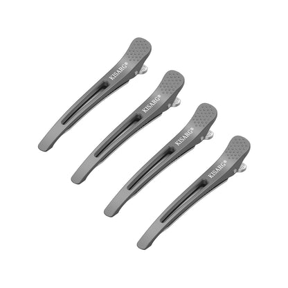 KISARG Duckbill Hair Clips 4-Pack 11.5cm Gray