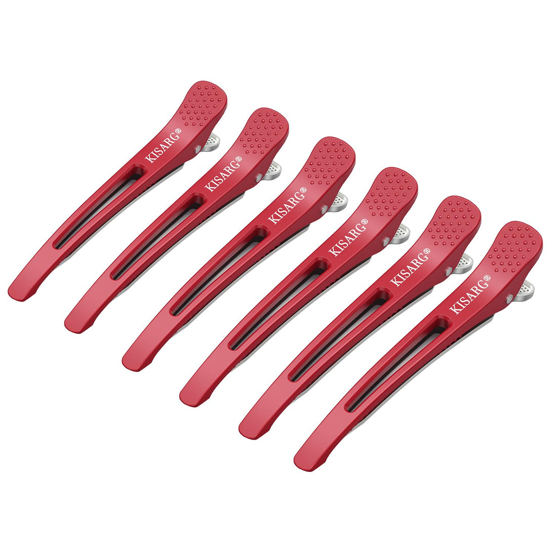 KISARG Hair Clips Set of 6 with Non-Slip Grip for Stylish Hairdos