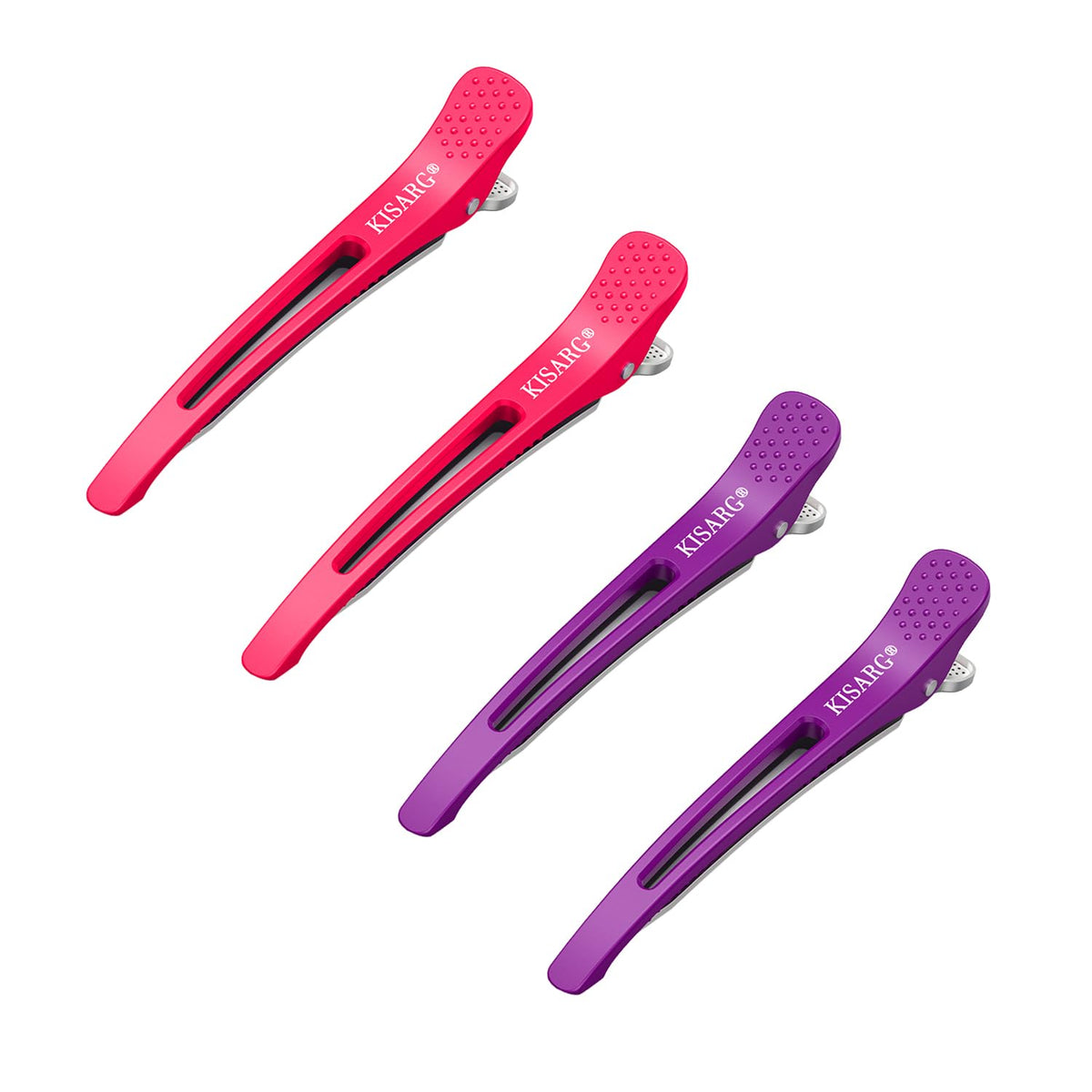 KISARG Duckbill Hair Clips 4 Pieces for Professional Use