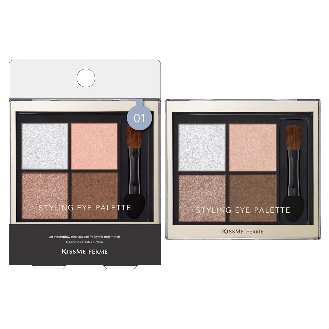 Kiss Me FERME Styling Eye Palette 01 Maison Beige 10g