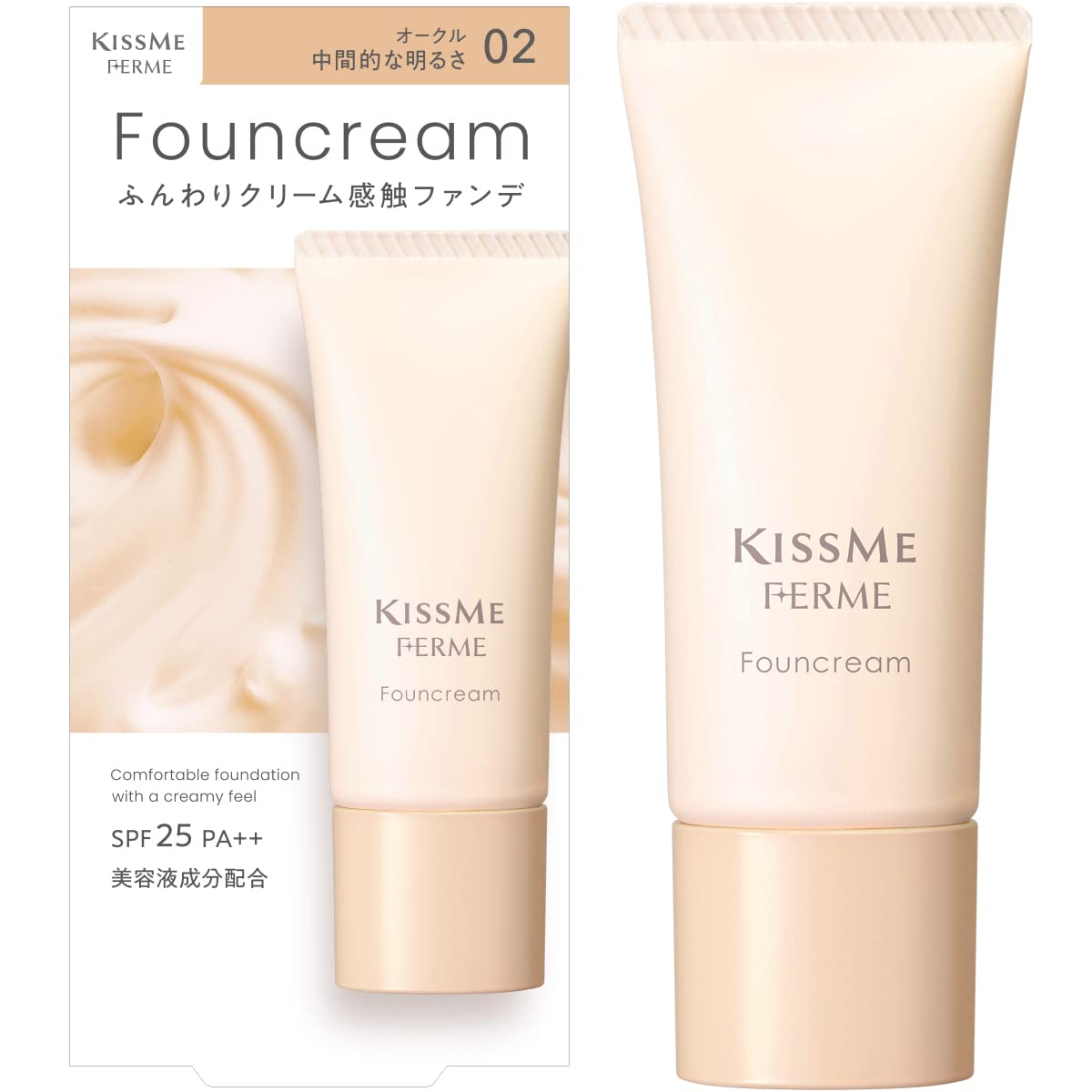Kiss Me FERME Foundation Cream Lightweight SPF25 17g