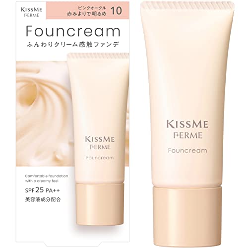 Kiss Me FERME Foundation Cream Lightweight SPF25 PA++ 17g
