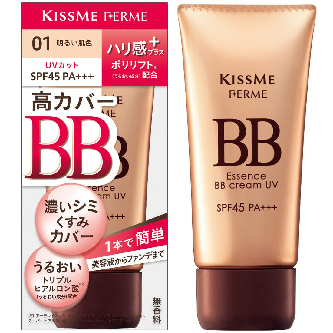 Kiss Me FERME BB Cream UV 01 Bright Skin Tone 30g with SPF45 PA+++