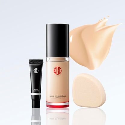 Koh Gen Do Skin Beauty Base Makeup Set with Pearl White Primer and Sponge