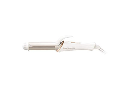 コイズミ(Koizumi) ヘアアイロン カール 25mm サロンセンス 300 シルキーモイスト モバイル 海外対応 ホワイト KHR-1410/W