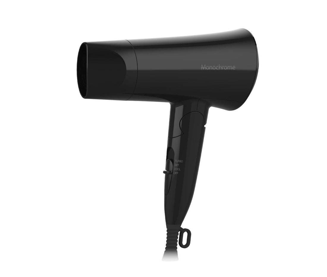 Koizumi Hair Dryer Monochrome Compact Lightweight Folding Black KHD-1392/BK