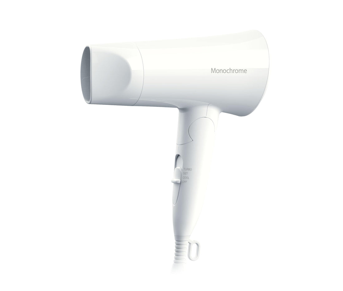 Koizumi Hair Dryer Monochrome Lightweight Compact Folding White