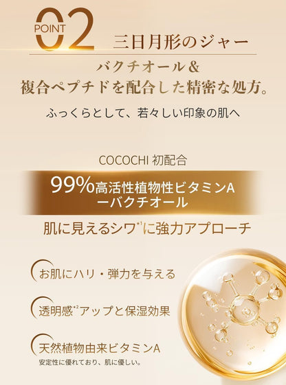 Kokochikosume Crème Masque Éclaircissante 7+21g pour Soin de la Peau