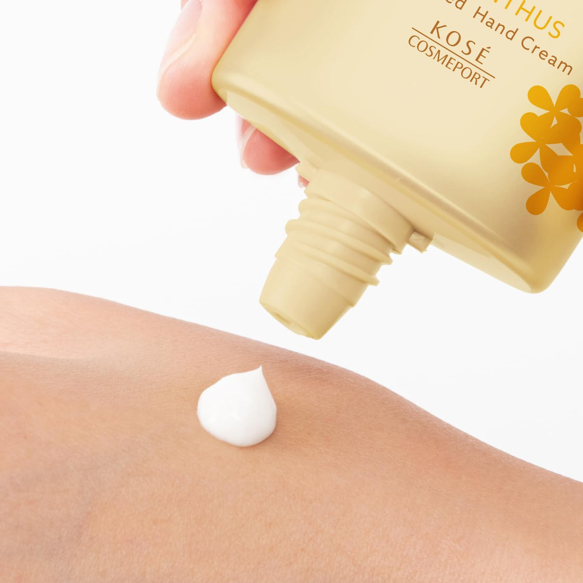 KOSE Premium Wrinkle White Hand Cream with Fragrance of Osmanthus