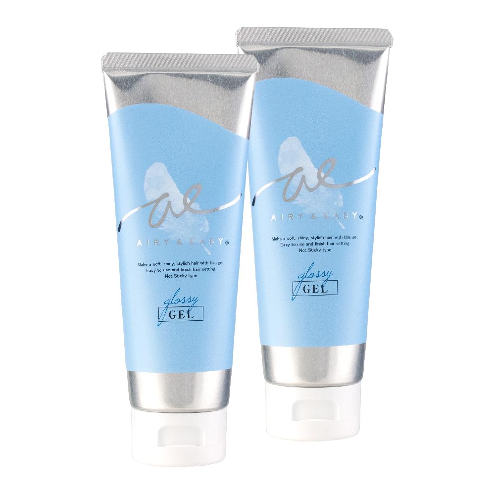 Cosmetex Roland Airy &amp; Easy Glossy Hair Gel 100g x 2 Pack