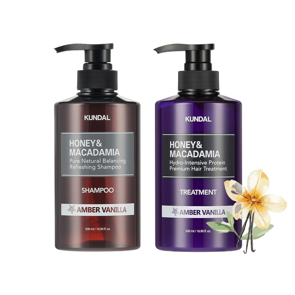 KUNDAL Honey Macadamia Shampoo and Conditioner Set 500ml