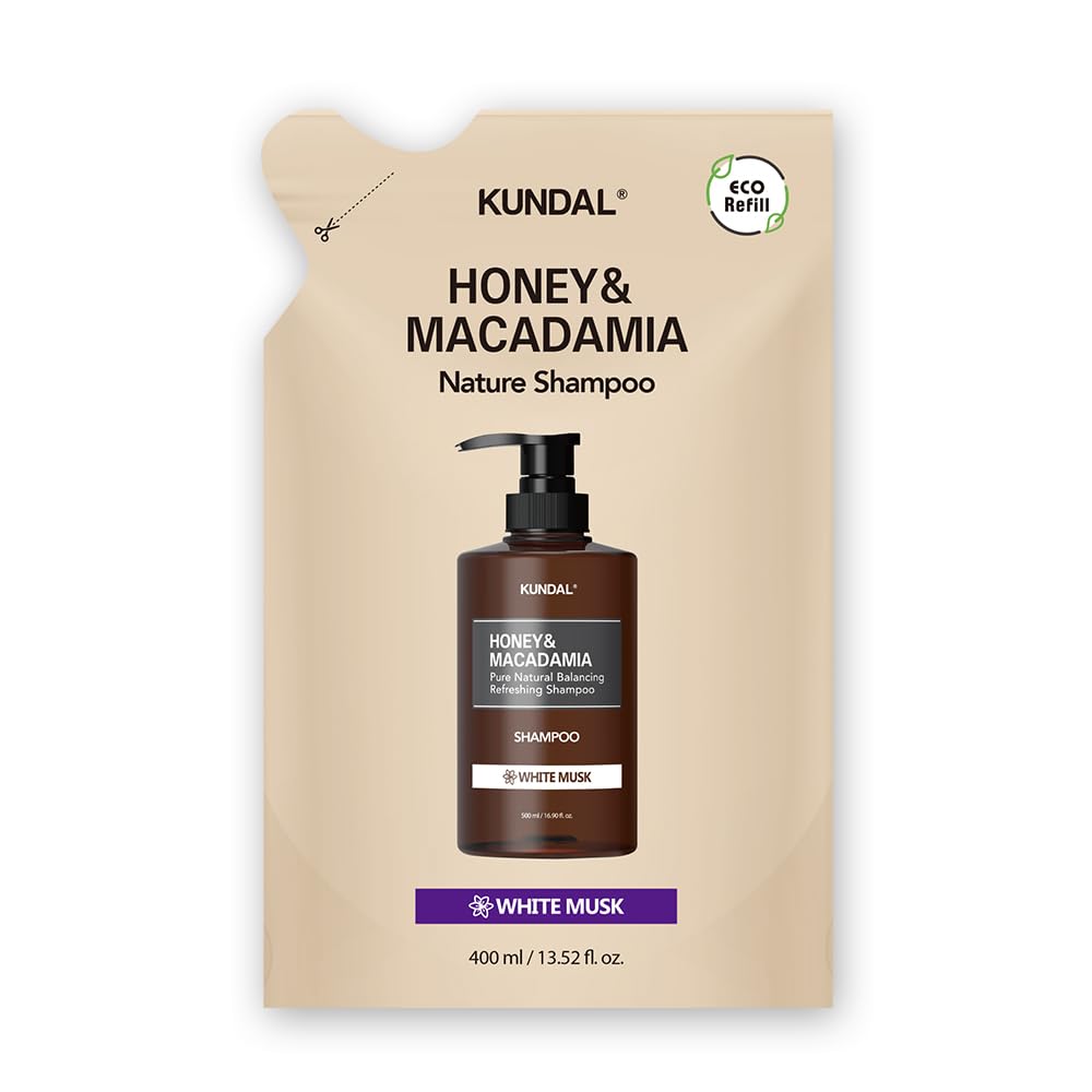 KUNDAL White Musk Scent Shampoo Refill 400ml