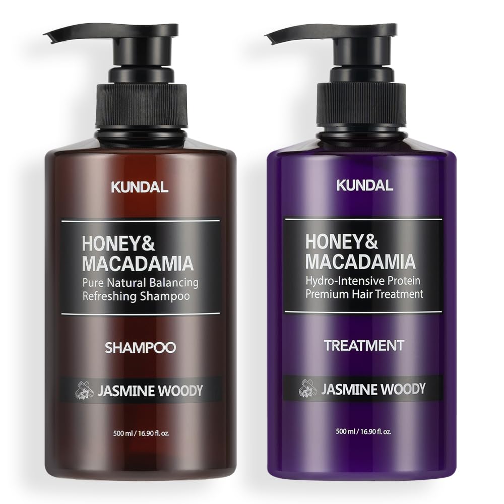 KUNDAL Jasmine Woody Scent Shampoo and Conditioner Set 500ml
