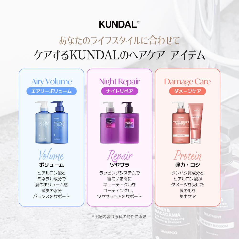 KUNDAL Jasmine Woody Scent Shampoo and Conditioner Refill Set 400ml