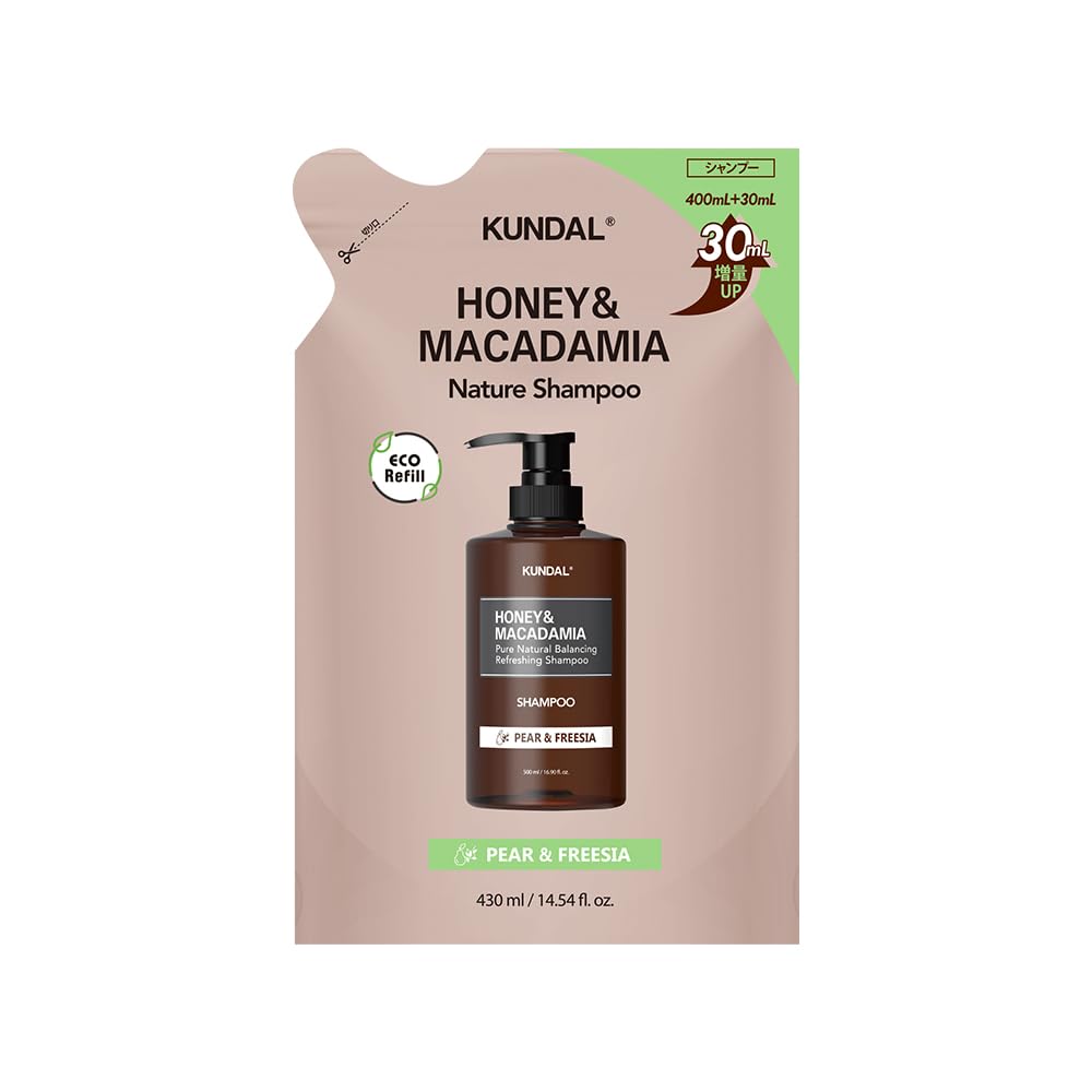 KUNDAL Honey and Macadamia Shampoo Refill 430ml