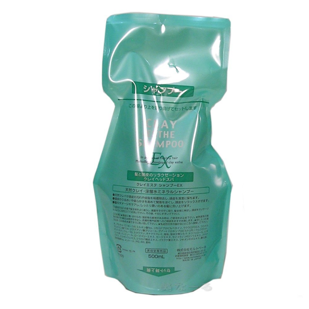 Clay Esthe Shampoo EX Refill 500ml for Japanese Hair Care
