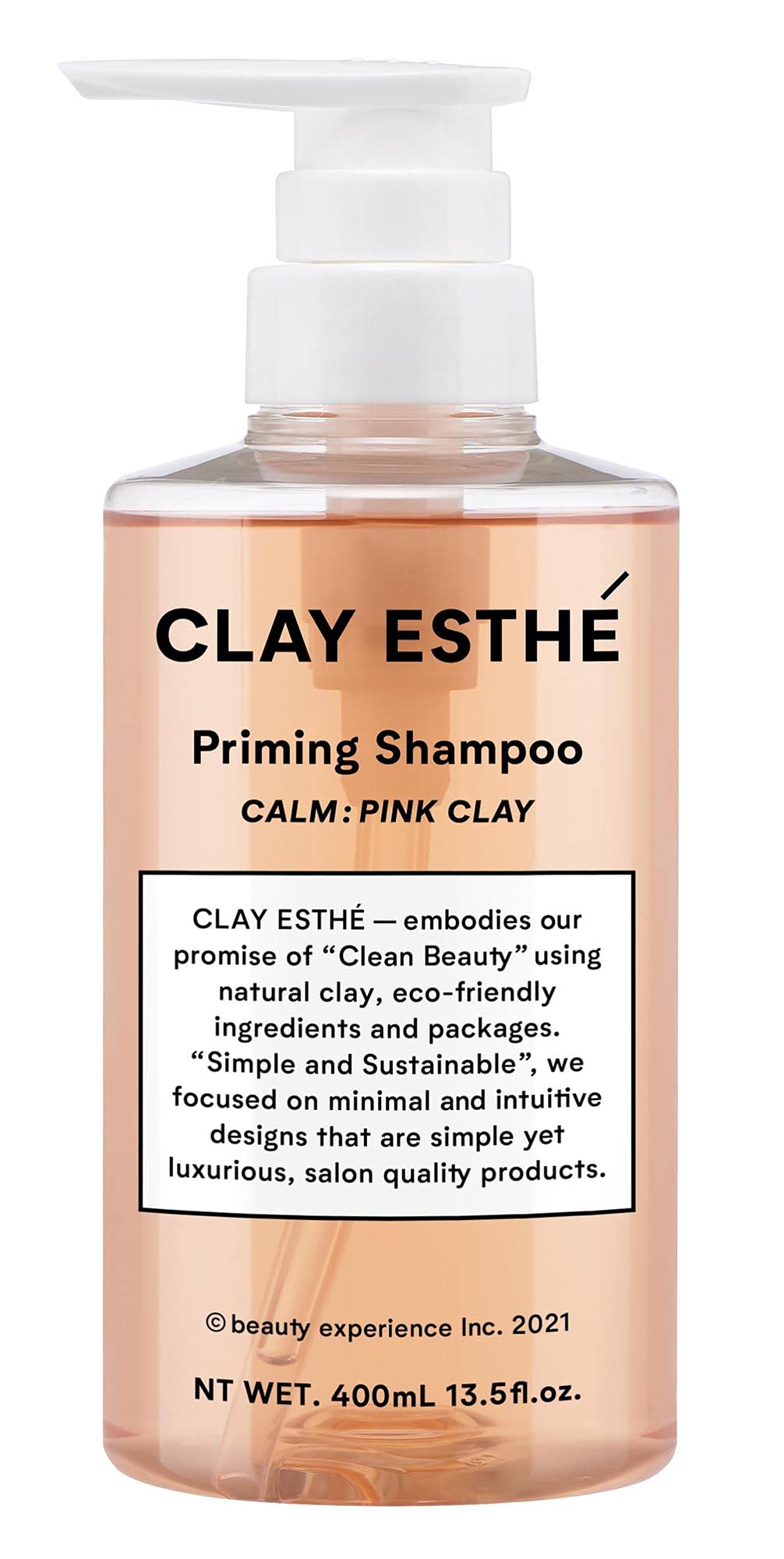 Clay Esthe Pink Clay Priming Shampoo 400ml for Japanese Hair Care