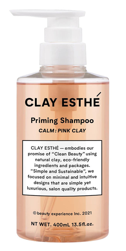 Clay Esthe Pink Clay Priming Shampoo 400ml for Japanese Hair Care