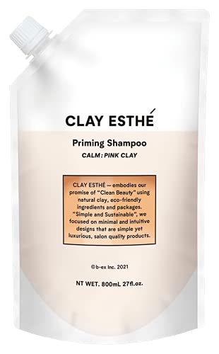 Clay Esthe Pink Clay Priming Shampoo 800ml for Japanese Hair Care