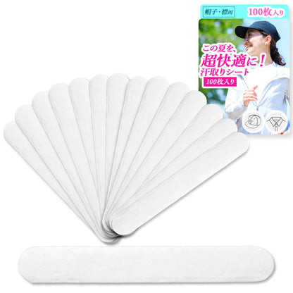 kuronikuru Sweat Absorbent Sheets 100 Count for Hats and Clothing