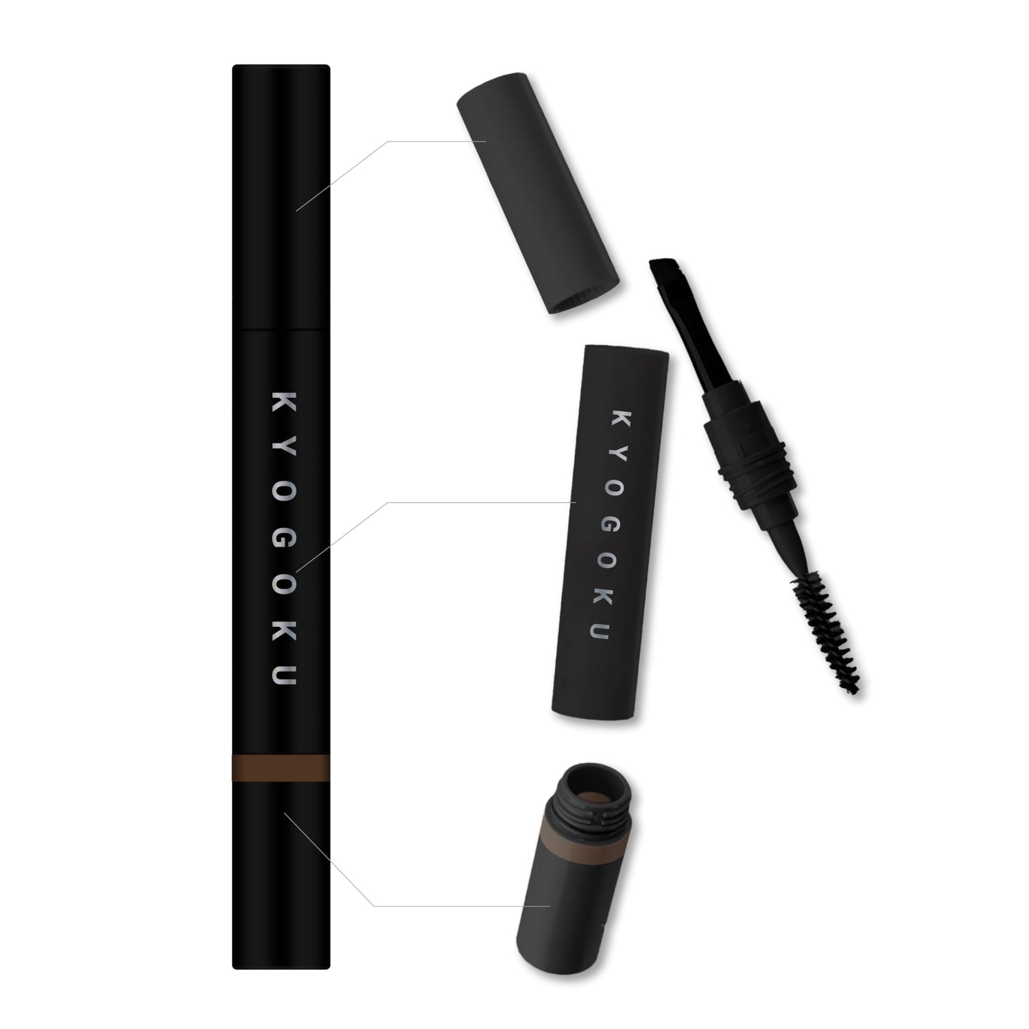 Kyogoku Advanced Eyebrow Tint Long-lasting Dark Brown Eyebrow Pencil