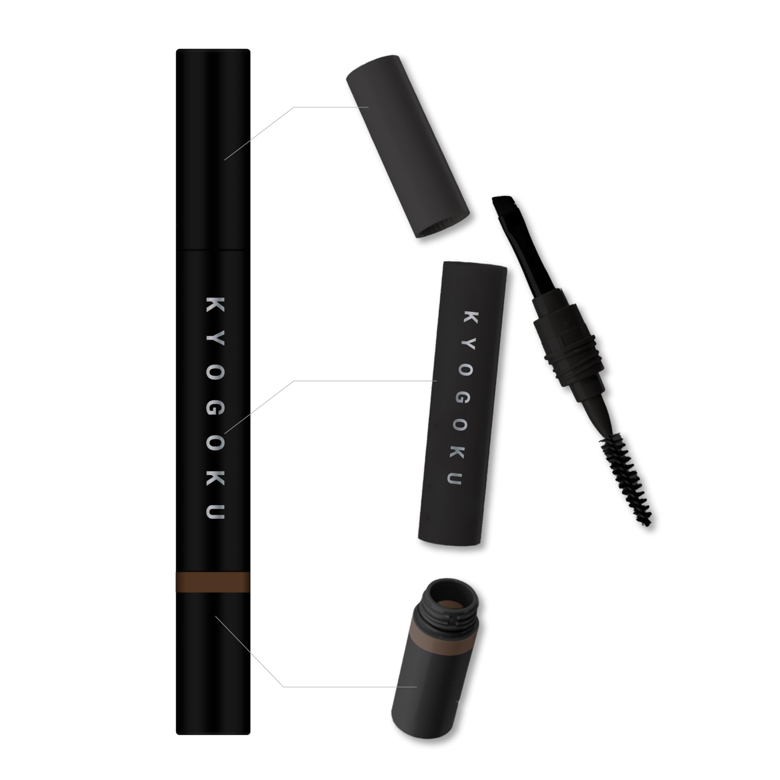 Kyogoku Advanced Eyebrow Tint Long-lasting Dark Brown Eyebrow Pencil
