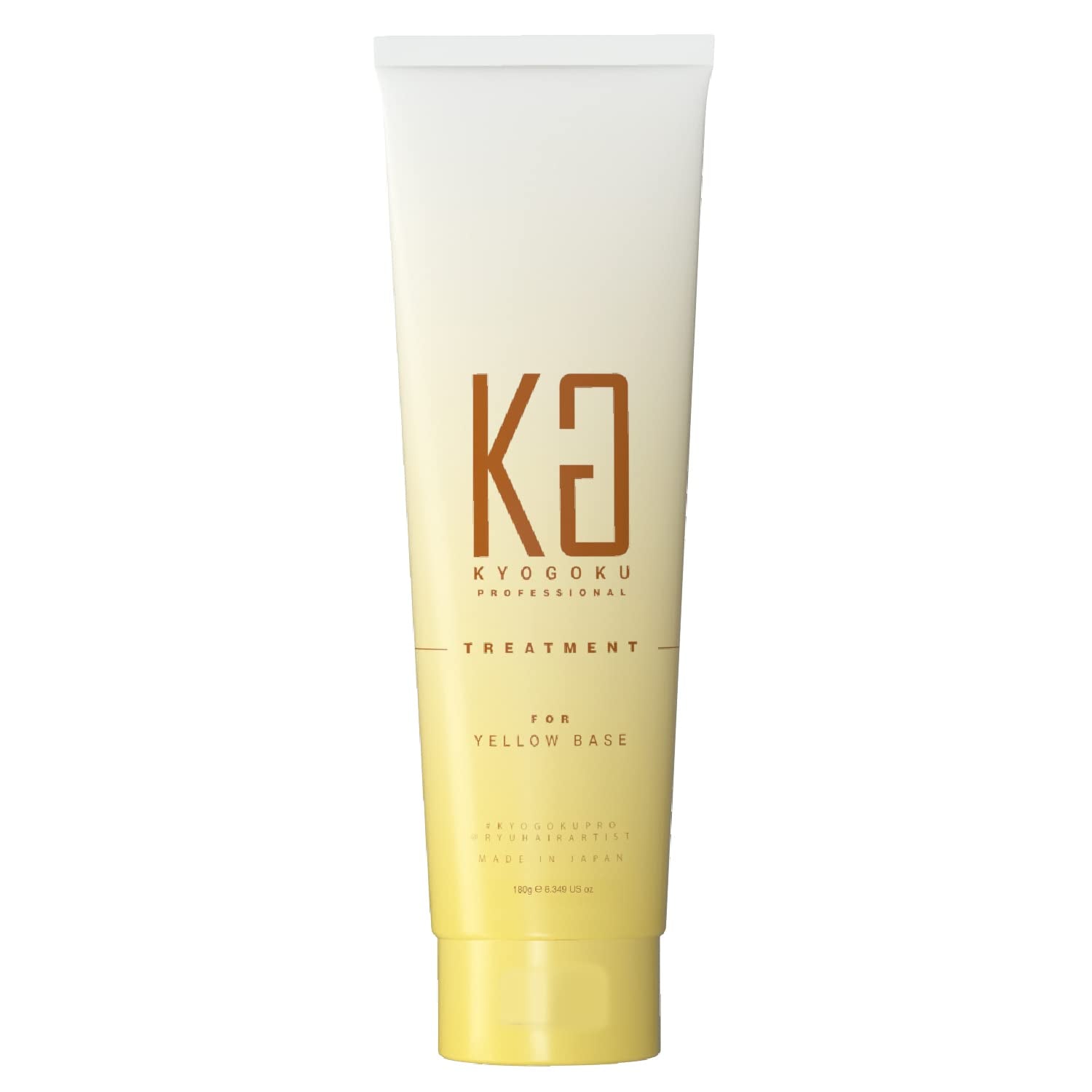 Kyogoku Personal Color Treatment for Warm Skin Yellow Base 180ml Rinse-out Treatment Industry First Popular Ranking Hall of Fame Salon Exclusive Gift Damage Care Salon Exclusive Non-Silicone Color Fade Prevention (Yellow Base Treatment)