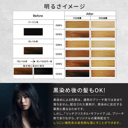 Kyogoku Rich Crystal Sapphire Bleach Hair Treatment 500g