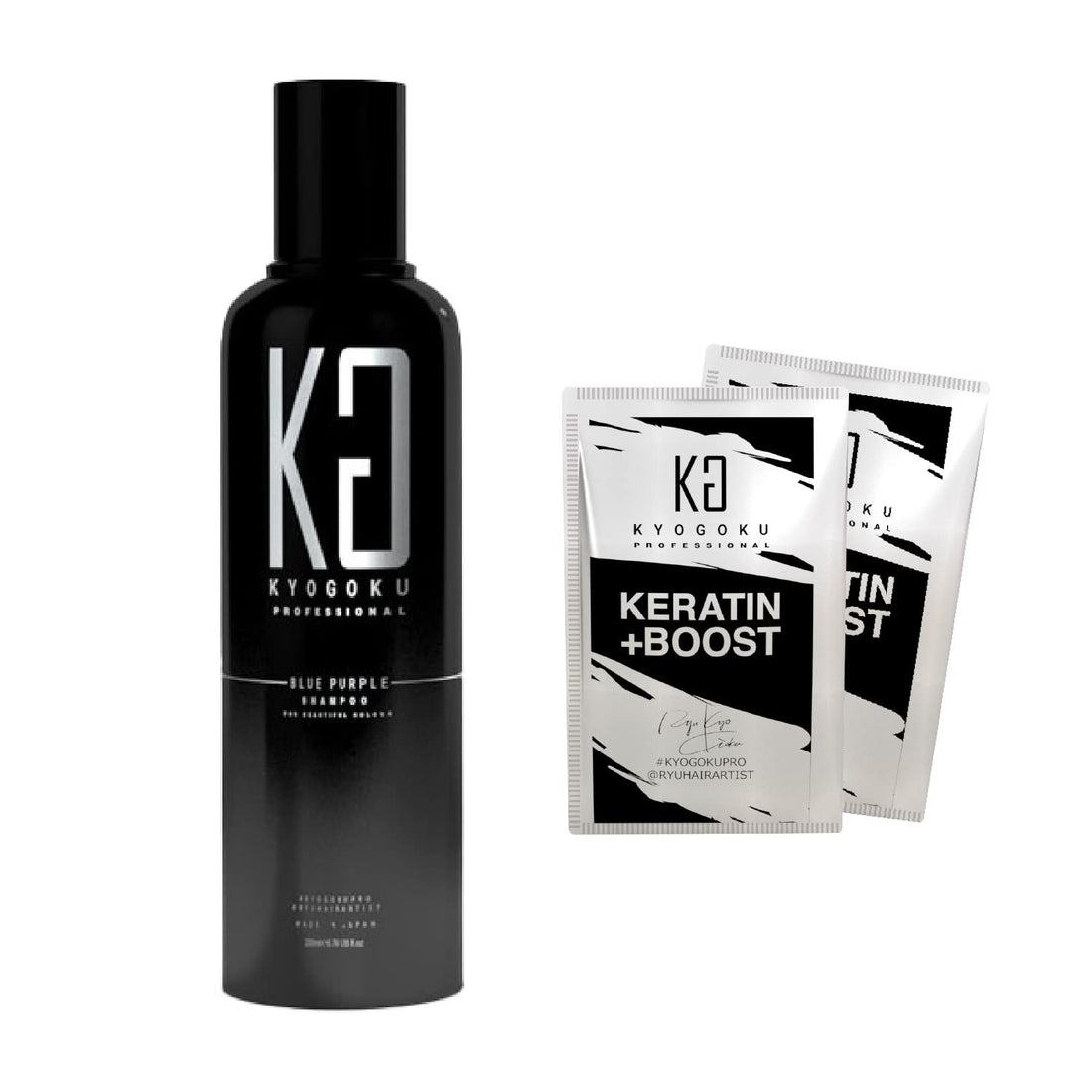 Kyogoku Blue Purple Color Shampoo 200ml for Yellowing Improvement