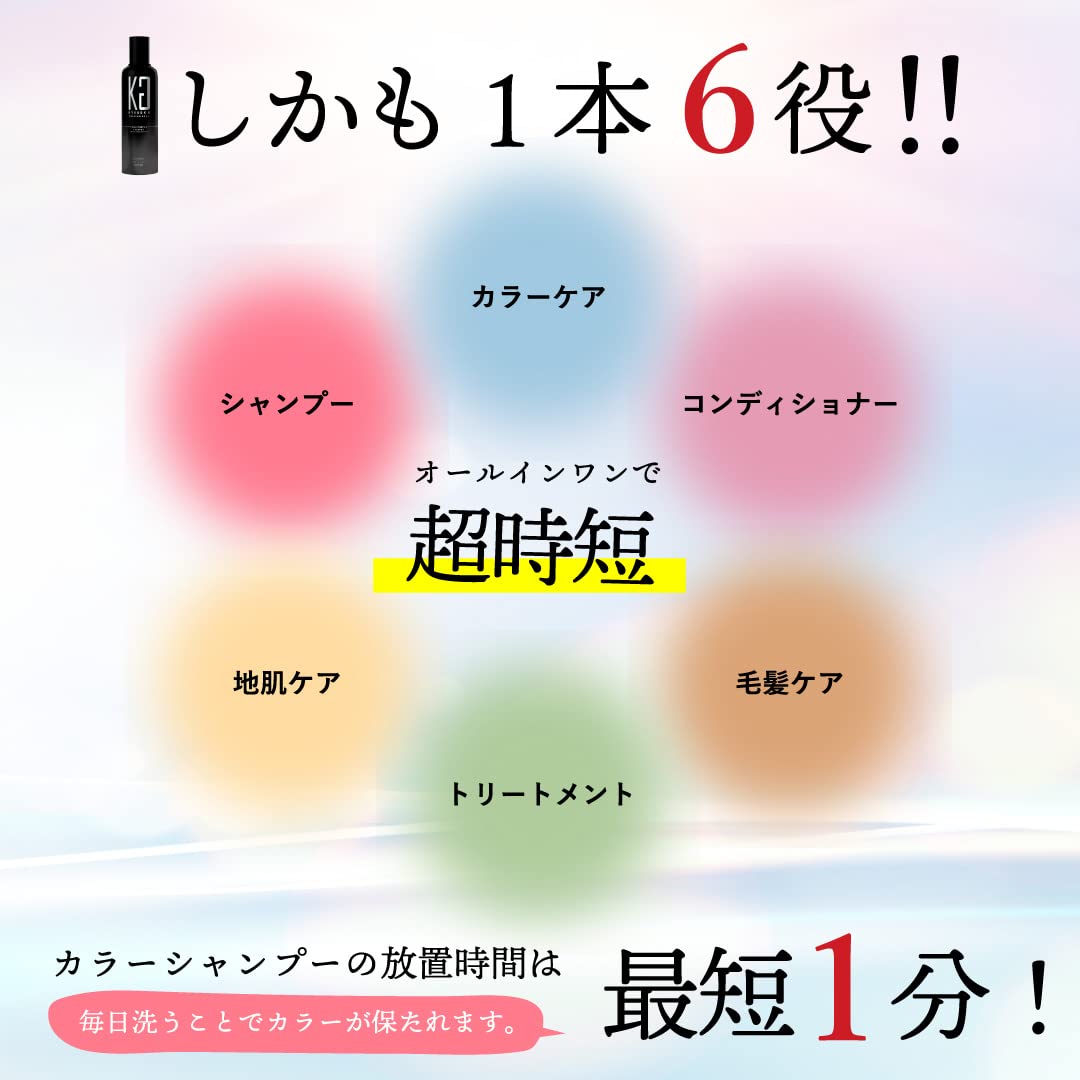 Kyogoku Blue Purple Color Shampoo 200ml for Yellowing Improvement
