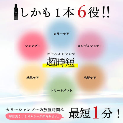 Kyogoku Blue Purple Color Shampoo 200ml for Yellowing Improvement