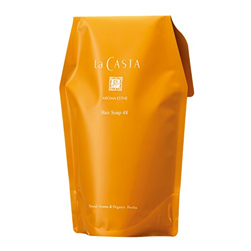 La CASTA Aroma Esthe Hair Soap 48 Refill (for refilling) Liquid for Glossy Hair with Body and Resilience 600ml