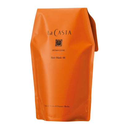 La CASTA Treatment 600g Refill for Volume and Body Fluffy Hair [Hair Mask 48] Made in Japan Natural Aroma