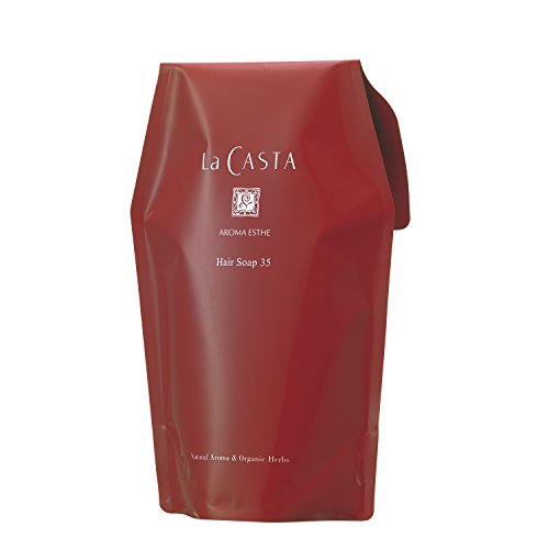 La Casta Aroma Esthe Hair Soap 35 (Shampoo) [For Damaged Hair Care] With the Power of Plants, Achieve Smooth and Shiny Hair from Roots to Tips [Refill] 600ml Liquid