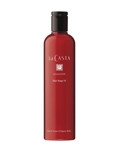 La CASTA Aroma Esthe Hair Soap 35 (Shampoo) [For Damaged Hair Care] With the Power of Plants for Smooth and Shiny Hair from Roots to Tips Liquid - 300ml