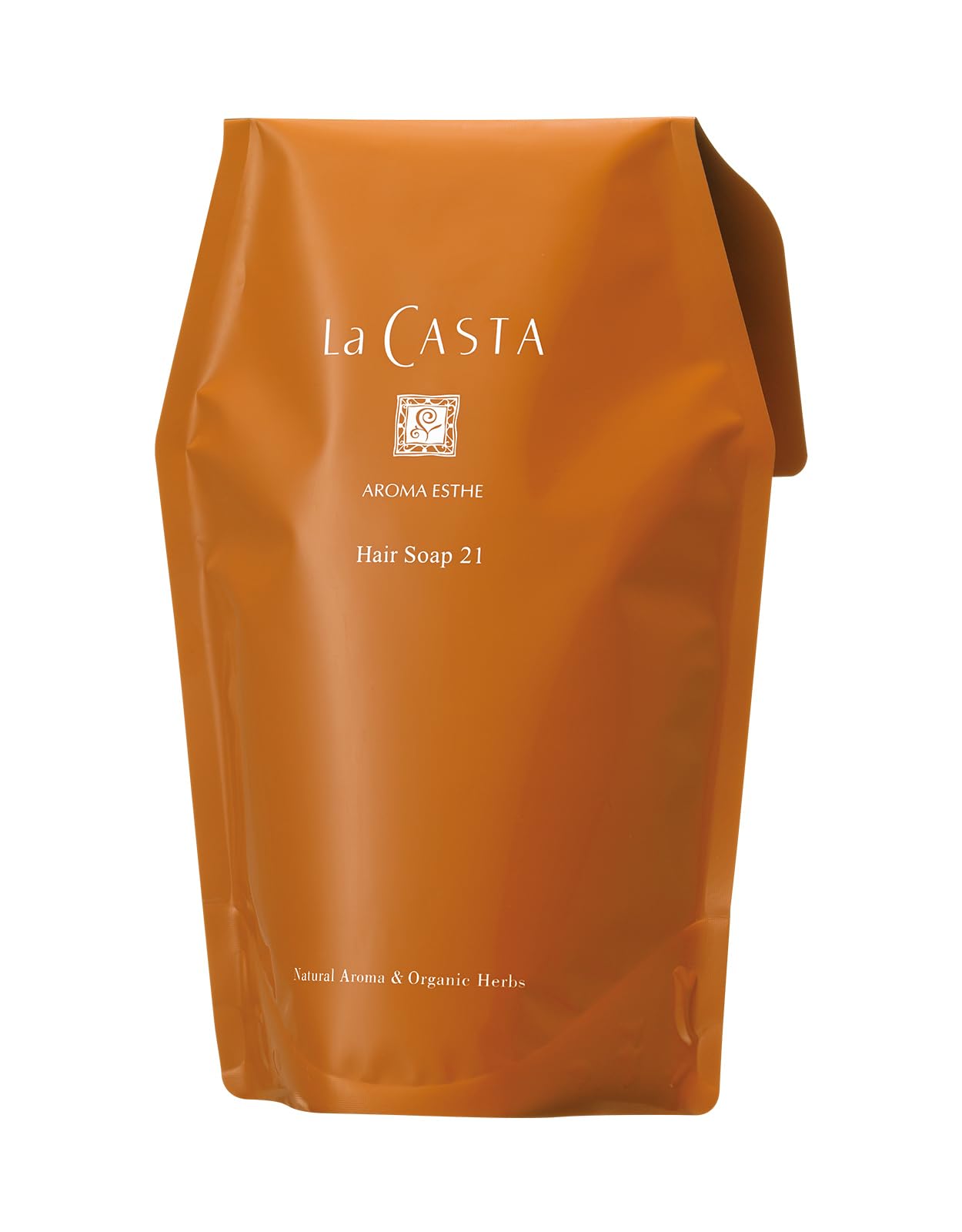 La CASTA Aroma Esthe Hair Soap 21 (Shampoo) [For Damaged Hair Care] With the Power of Plants for Smooth and Moisturized Shiny Hair [Refill] 600ml Liquid Refill