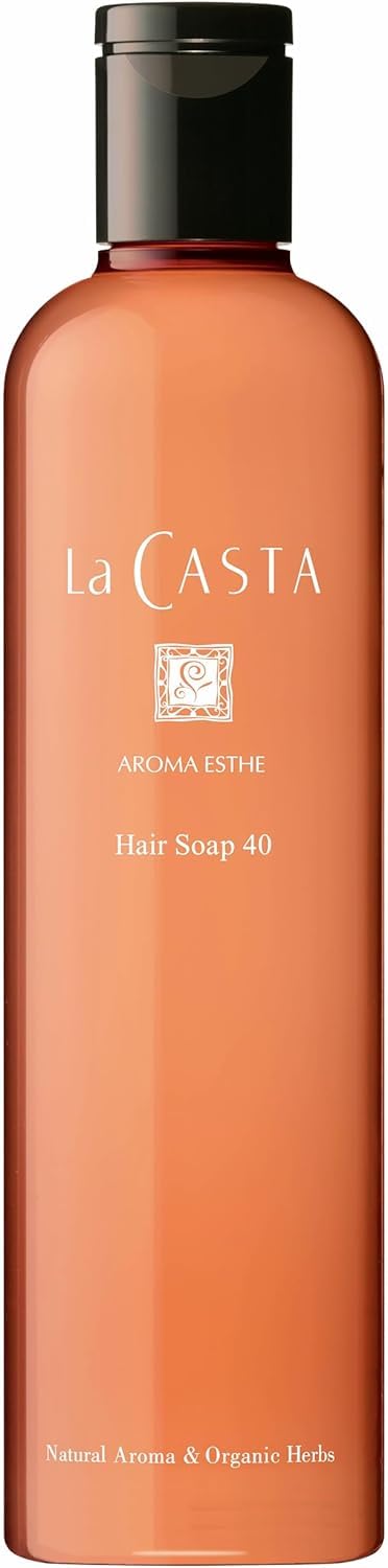 La CASTA ラ・カスタ シャンプー アロマエステ ヘアソープ 40 オーガニック 300ml ふ んわりエアリーな髪に 日本製 天然アロマ