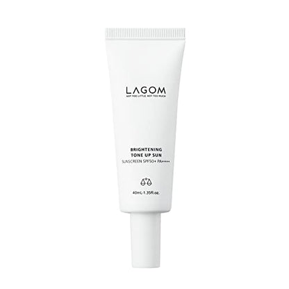 LAGOM Crème Solaire UV Tone Up SPF50+ 40mL pour un Teint Éclatant