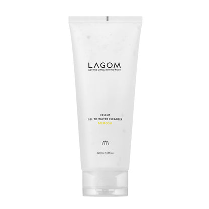 LAGOM Gel-to-Water Cleanser 220mL with Mimosa Fragrance