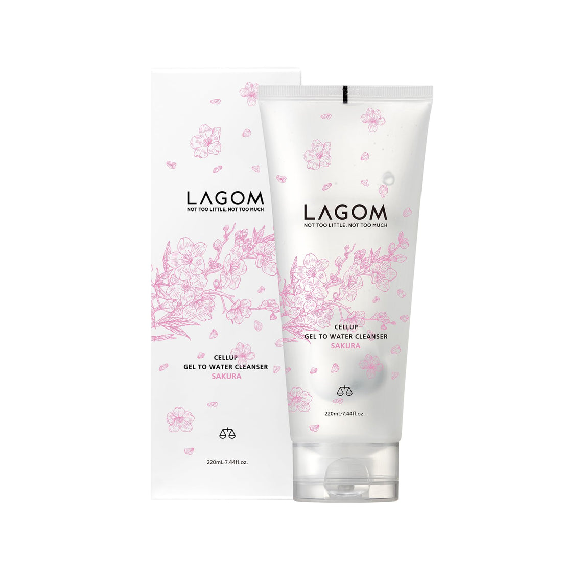 LAGOM Gel-to-Water Cleanser Cherry Blossom Scent 220mL