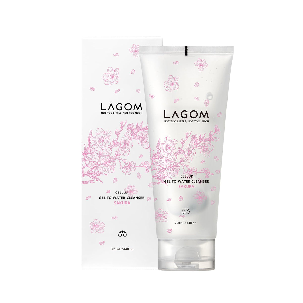 LAGOM Gel-to-Water Cleanser Cherry Blossom Scent 220mL