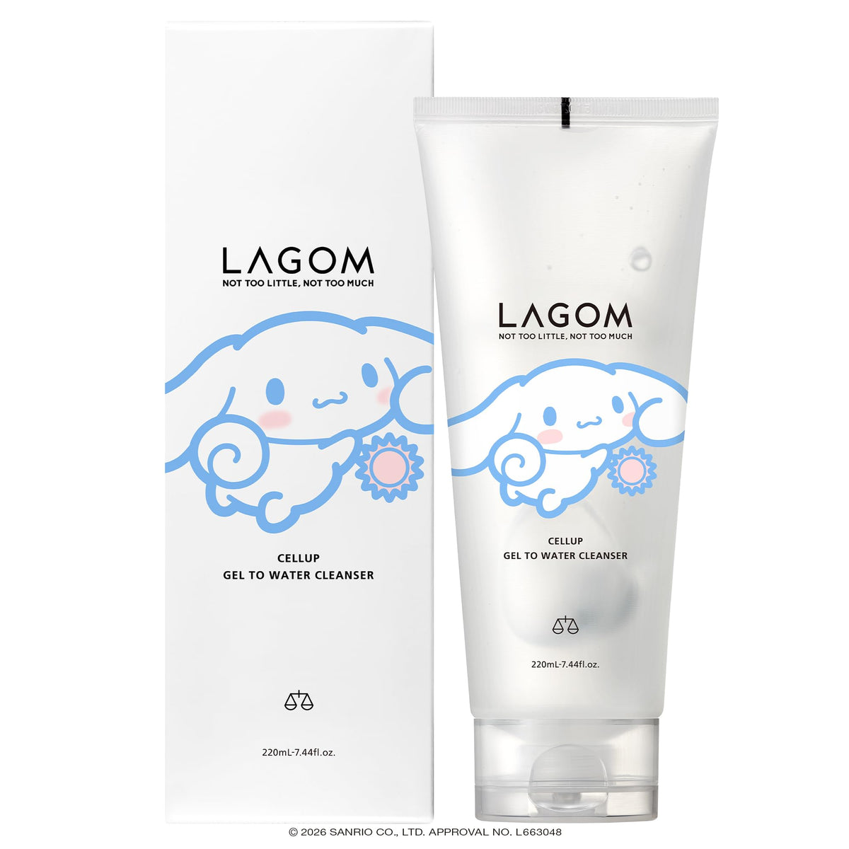 LAGOM Gel-to-Water Cleanser Cinnamon Roll Design 220mL